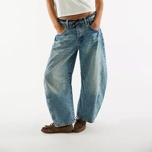 We The Free Lucky You Midrise Barrel Jeans